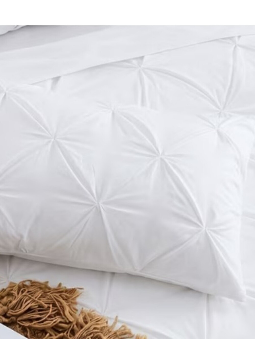 Ki Gwhite Pinch Pleat Pillow Shams